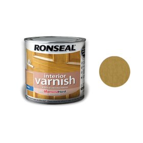 Greitai džiūstantis lakas RONSEAL Interior Varnish, Medium Oak, 0,25 l