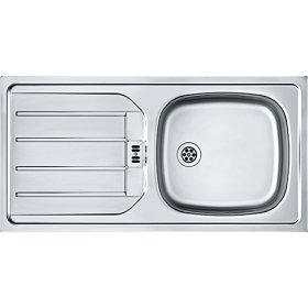 Plautuvė FRANKE Esn 614, 101-0288-025 86 x 43,5 cm, plieninė, be ventilio 112.0006.318, Vokietija