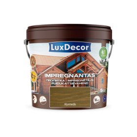 Impregnantas medienai LUXDECOR, (16) alyvmedis, laukui ir vidui, 5 l