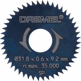 Pjovimo diskas medienai DREMEL, D=31,8 mm, 2 vnt.