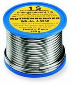 Minkšto litavimo viela ROTHENBERGER ROSOL 1S, 2mm, 250g