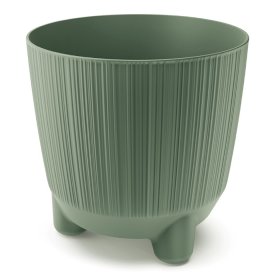 Plastikinis kambarinis vazonas RYFO N, žalios sp., vazono skersmuo 12,6 cm.