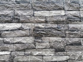 PVC klijuojama sienų danga WAKSLINE Hm20-03, spl. Pilkas tašytas akmuo, 700x770x6 mm