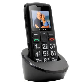 Mobilusis telefonas Artfone C1+, baterijos talpa 1400 mAh, 1.8" ekranas, senjorų telefonas, Dual SIM, palaiko microSD, 2G, 