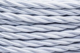 Instaliacinis tekstilinis kabelis ELECTRALINE Frrtx, 3x1.5 mm, baltos sp., 100 m