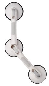 Ranktūris RIDDER Rob L, 2x12,5 cm, priklijuojamas, kampinis, lankstomas, ABS, baltas, A0256001