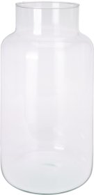 Vaza, iš perdirbto stiklo, 19 x 19 x 35 cm