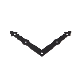 Kampinė plokštelė DOMAX, NAD1, 150x150x25x2,5 mm, juoda sp., 89902