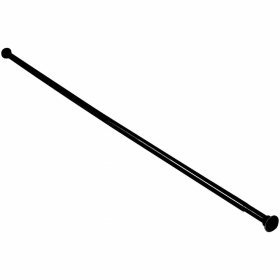 Vonios karnizas DUSCHY 671-20, 75-220 cm, juodas