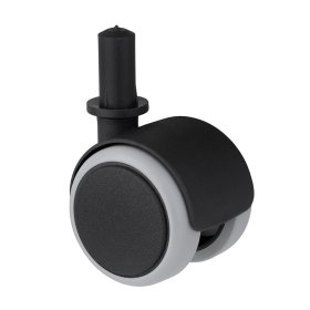 Dvigubas ratukas WALTECO, d-50 mm, su kištuku, apkrova 50 kg