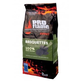 Anglies briketai PROFLAME Expert, ąžuolas, 2 kg
