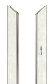 Laminuota durų stakta VOSTER, reguliuojama, su apvadais, kompl. durų varčiai, dešininė, spalva Canadian Oak, 100-140 x 80 x 2109 mm, 2 vnt. 110-140 x 80 x 884 mm, 1 vnt.