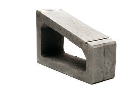 Saulės modulių betono blokelis su tvirtinimo bėgeliu EL-SUN, 60061-15, 1 vnt.