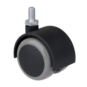 Dvigubas ratukas WALTECO, d-50 mm, M8, apkrova 50 kg