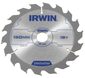 Medžio pjovimo diskas su kietmetaliu IRWIN, 150 mm x 18 T