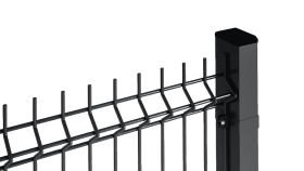 Segmentas tvorai, pilkas, akutė 200x50 mm, 2.5x1.53 m, cinkuota ir dengta PVC, vielos storis 4 mm, ZN+RAL7016