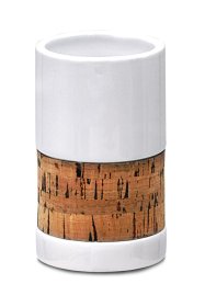 Stiklinė RIDDER Corky, pastatoma, keramikinė/kamštinė, balta, 2124101