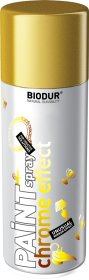 Aerozolinė emalė BIODUR Paint Chrome Effect, chromo auksinė, 400 ml