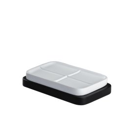 Muilinė RIDDER Amara, pastatoma, balta-juoda, poliresinas/bambukas, 2244311