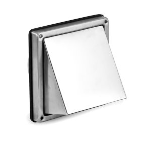 Lauko ventiliacijos grotelės ALNOR USUA-125, pagamintos iš nerūdijančio plieno lakšto, 125 mm