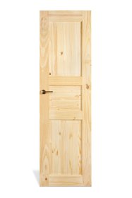 Medžio masyvo durų varčia MANOEL MARCHETTI, su išpjova spynai ir rankenai, Scandic, spl. natūrali šakota pušis, matmenys 2020x600x35 mm