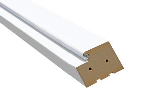 Laminuotų durų su užlaida stakta VOSTER, horizontali, spalva White, matmenys 744 x 90 x 44 mm, 1 vnt.