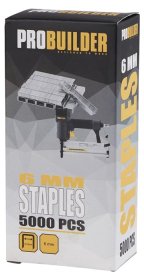 Kabės PROBUILDER, 6 mm, 5000 vnt.
