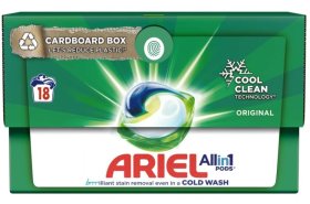 Skalbiamosios kapsulės ARIEL Tabs Total All In1, 18 vnt.