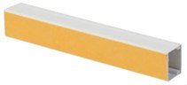 Kanalas kabeliui MIRSA M1667, lipnus, 2 m, PVC, 25 x 25 mm, baltos spalvos