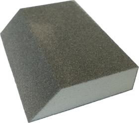 Kempinė šlifavimui CORTEX P120, 125x90x25 P120 AO smailiakampė