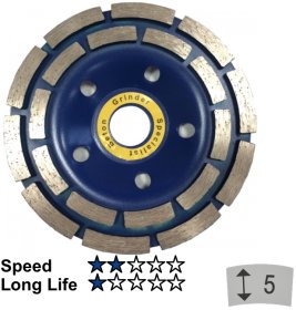 Deimantinė betono šlifavimo lėkštė SPECIALIST+, 125 x 22 mm.