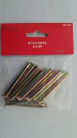 Greitvinės, 6,0x60, metaliniais vamzdeliais, 10 vnt.