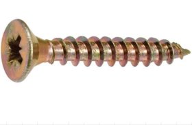 Medsraigčiai XIDO, 3 x 40/24 mm, įleidžiama galva, cinkuoti, 1000 vnt., PZ