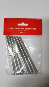 Sraigtas porėtam betonui Fibo, 8 x 110 mm, 6 vnt., TORX