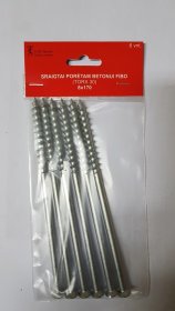 Sraigtas porėtam betonui Fibo, 8 x 170 mm, 6 vnt., TORX