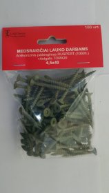 Medsraigčiai, 4,5 x 40 mm, Ruspert padengimas, lauko darbams, 100 vnt., TORX20