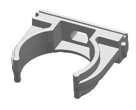 Vamzdžio laikiklis BALTPLAST 20Mm/20, 20 mm, pilkos spalvos, 20 vnt.