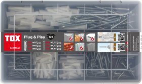 Kaiščių su sraigtais rink. TOX Case Plug & Play, 320 vnt.