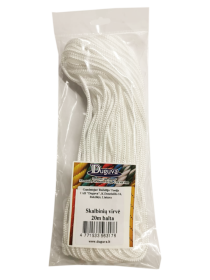Skalbinių virvė DUGUVA, baltos spalvos, 20 m