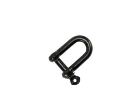 Apkaba POSAMO VAUKA, 8mm, D formos, plienas, cinkuotas, juoda spalva