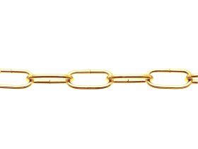 Dekoratyvinė grandinė POSAMO VAUKA, 1601/2,0mm, žalvariu dengtas plienas, 60 m
