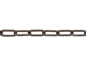 Dekoratyvinė grandinė POSAMO VAUKA, 1833/5,0mm, dengtas žalvario sluoksniu, juodintas plienas, 15 m