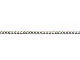 Plokščia grandinė POSAMO VAUKA, G250/2,5mm, nikeliuotas plienas, 10 m