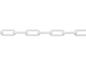 Plastikinė grandinė POSAMO VAUKA, 8mm, baltos spalvos, 25 m