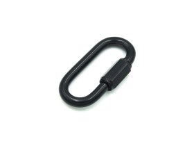 Susukama apkaba POSAMO VAUKA, 8mm, plienas, cinkuotas, juoda spalva