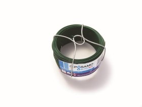 Jungiamoji viela POSAMO VAUKA, nr.7/ 0,8mm - 50m, plienas, dengtas žalios spalvos, PVC