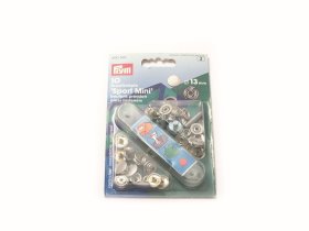 Kniedės POSAMO VAUKA Sport Mini, 13mm, nikeliuotas žalvaris