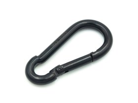 Karabinas POSAMO VAUKA, 50 × 5mm, plienas, cinkuotas, juoda spalva