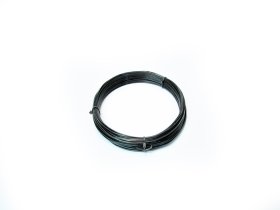 Plieninė viela POSAMO VAUKA, 1,1mm × 20m, cinkuota, juodos spalvos, PVC