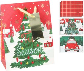 Dovanų maišelis, 3 skirtingi dizainai, 18 x 10 x 23 cm